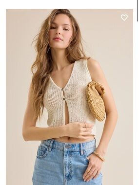 NWT Altar’d State Edie Woven Vest